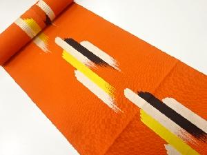 アンティーク　本場筑前博多刷毛目模様織出し八寸帯地反物